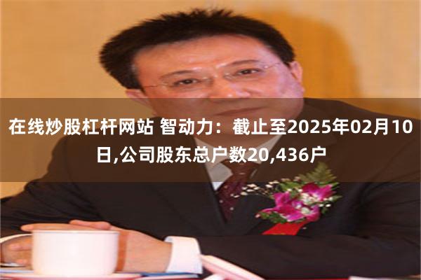 在线炒股杠杆网站 智动力：截止至2025年02月10日,公司股东总户数20,436户