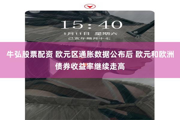 牛弘股票配资 欧元区通胀数据公布后 欧元和欧洲债券收益率继续走高
